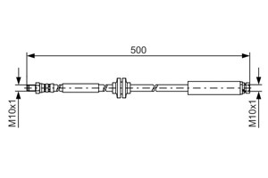 Jarruletku, Taka-akseli, FORD KUGA I, KUGA VAN I, 1501841, 8V41 2282-AB