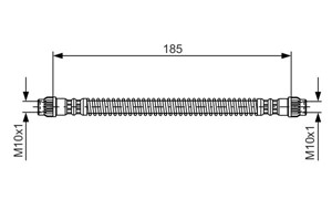 Jarruletku, Taka-akseli, Sisempi, PEUGEOT 405 II, 405 Break II, 605, 4806 40, 4806 47