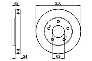 Jarrulevy, Etuakseli, MITSUBISHI ECLIPSE I, ECLIPSE II, MB618799, MB668108, MR389724