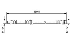 Jarruletku, Taka-akseli, Ulompi, BMW X5 [E70, F15, F85], X6 [E71, E72, F16, F86], 34 30 6 776 293, 34 30 6 788 437, 34 30 6 853 744, 34
