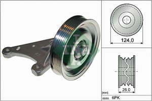 Ohjainrulla, moniurahihna, CITROËN,PEUGEOT, 96 749 609 80, 9674960980