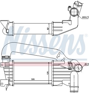 Välijäähdytin, OPEL ASTRA H, ASTRA H GTC, ASTRA H Kombi, ASTRA H Sedan, ASTRA H Skåp / kombi, VAUXHALL ASTRA Mk V, ASTRAVAN Mk V, 131289