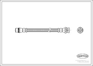 Jarruletku, Taka-akseli, Takana, Ajoneuvon sivu, RENAULT, 7701050073, 8200256166