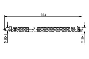 Jarruletku, Taka-akseli, Ulompi, NISSAN,OPEL,RENAULT,VAUXHALL, 46201 00Q0D, 46201-00QAE, 82 00 086 894, 82 00 667 750, 9111662