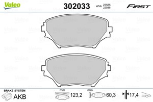 Jarrupalasarja, levyjarru, Etuakseli, Taka-akseli, TOYOTA COROLLA, ECHO Sedan, MATRIX, PICNIC, RAV 4 II, YARIS, YARIS VERSO VAN, 04465-4