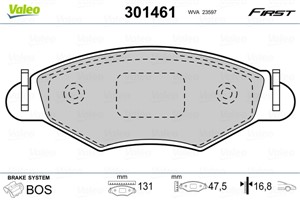 Jarrupalasarja, levyjarru, Etuakseli, PEUGEOT 206 Halvkombi, 206 Sedan, 206 SW, 206 Van, 206+, 425204, 4252-04, 425212, 4252-12, 425228,