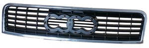 Jäähdyttimen säleikkö, AUDI A4 B6, A4 B6 Avant, A4 B6 Cabriolet, 8E0 853 651B3, 8E0 853 651F