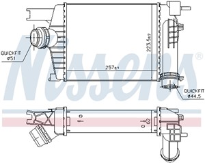 Välijäähdytin, DACIA DUSTER, DUSTER Skåp/SUV, RENAULT CAPTUR I, CLIO IV, CLIO Grandtour IV, CLIO Skåp/halvkombi IV, 14496-1381R
