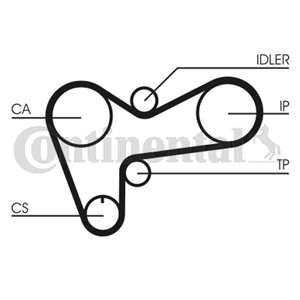 Hammashihna, ISUZU CAMPO, TROOPER I, TROOPER II, OPEL CAMPO, FRONTERA A, FRONTERA A Sport, MONTEREY A, 636355, 636574, 636578, 894133971