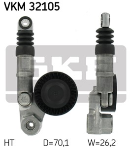 Kiristysrulla, moniurahihna, Alla, Keskellä, ALFA ROMEO 159, 159 Sportwagon, BRERA, SPIDER, 51837698, 55193357