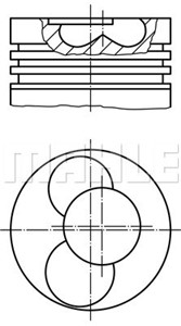 Männät, Sylinterille 3, Sylinterille 4, AUDI,FORD,SEAT,SKODA,VW, 028 107 065 A B, 028 107 065 A C, 028 107 065 A K, 028 107 065 A M, 028