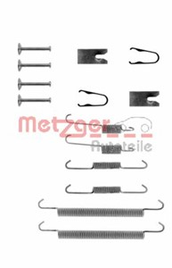 Tarvikesarja, jarrukengät, Taka-akseli, Takana, TOYOTA AVENSIS, AVENSIS Kombi, AVENSIS Liftback