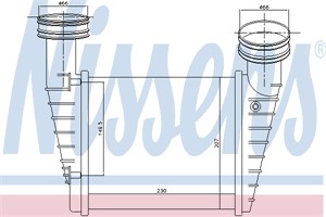 Välijäähdytin, SKODA SUPERB I, VW PASSAT B5, PASSAT B5 Variant, PASSAT B5.5, PASSAT B5.5 Variant, 3B0.145.805 D, 8D0.145.805 C, 8D014580