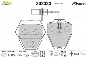 Jarrupalasarja, levyjarru, Etuakseli, AUDI,VW, 3D0698151B, 4B0698151D, 4B0698151L, 4B0698151S, 4D0698151AE, 4D0698151P