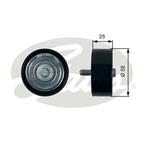 Ohjainrulla, moniurahihna, MERCEDES-BENZ A-KLASS [W169], B-KLASS Sports Tourer [W245], 2662020419, A2662020419
