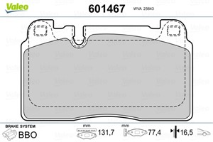 Jarrupalasarja, levyjarru, Etuakseli, AUDI A6 C7, A6 C7 Avant, A7 Sportback, A8 D4, Q5, PORSCHE MACAN, 8R0698151AA, 8R0698151AB, 8R06981
