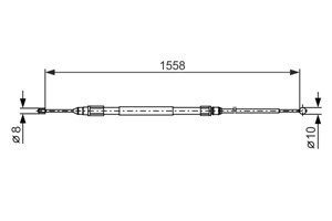Vaijeri, käsijarru, Oikea, Vasen, BMW X1 [E84], 34 40 6 769 367, 34 40 6 857 642