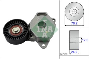 Kiristinvarsi, moniurahihna, DAIHATSU CHARADE VIII, TOYOTA AURIS, COROLLA Sedan, URBAN CRUISER, YARIS, 166200Y010, 16620-0Y010, 16620470