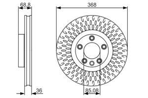Jarrulevy, Etuakseli, PORSCHE CAYENNE, VW TOUAREG, 7L8 615 301 A, 955 351 403 00