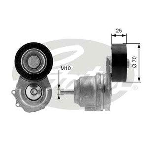 Kiristysrulla, moniurahihna, CHEVROLET,OPEL,VAUXHALL, 1340266, 55484503, 55565570, 636592