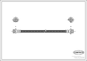Jarruletku, Taka-akseli, oikea, HONDA JAZZ II, 01466SAA000, 01466SAAG00, 01466SAAJ51
