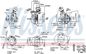 Turboahdin, NISSAN ALMERA II, ALMERA Hatchback II, ALMERA TINO, PRIMERA, PRIMERA Hatchback, PRIMERA Kombi, X-TRAIL, 14411AU600, 14411AW4