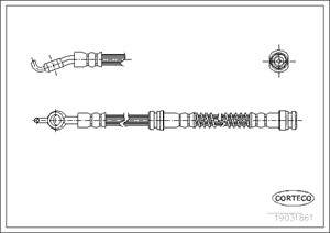 Jarruletku, Etuakseli, MITSUBISHI COLT IV, LANCER V, LANCER Station Wagon V, 96212323, MB857426, MR129799