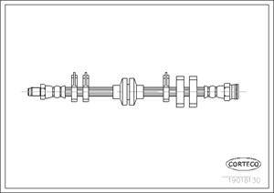 Jarruletku, Etuakseli, Oikea, Vasen, FIAT TEMPRA, TEMPRA S.W., TIPO, LANCIA DEDRA, DEDRA SW, DELTA II, 7609088, 7655155