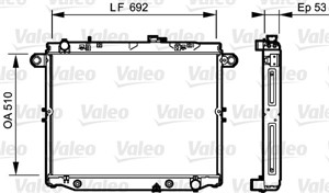 Jäähdytin, moottorinjäähdytys, LEXUS LX, TOYOTA LAND CRUISER 100, 1640050210, 16400-50210, 1640050211, 16400-50211, 1640050212, 16400-50