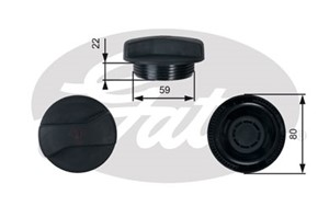 Korkki, paisuntasäiliö, AUDI Q7, Q7 Van, VW FOX Halvkombi, PASSAT B5.5, PASSAT B5.5 Variant, TOUAREG, 1C9121321