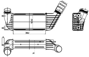 Välijäähdytin, CITROËN,FIAT,LANCIA,PEUGEOT, 0024772701, 0024772801, 0384J9, 0384N6, 0384P1, 1310 901, 1327 672, 1440068680, 1440094280,