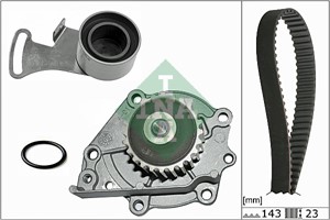 Vesipumppu + jakohihnasarja, MG,ROVER, CDU 2749, CDU 3558, CDU2749, CDU3558, GTB 1238, GTB1238, GTB1238XS, GTB1283XS, GWP333, LHP 10015,