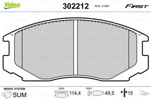 Jarrupalasarja, levyjarru, Etuakseli, DAIHATSU SIRION, TERIOS, YRV, PROTON GEN 2, 04465-B4010, 04465-B4020, 04465-B4030, 04491-87401-000