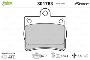 Jarrupalasarja, levyjarru, Taka-akseli, MERCEDES-BENZ C-KLASS [W202], 0024205120, 0054201820, 24205120, 54201820, A0024205120