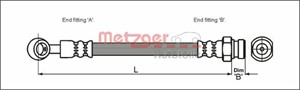 Jarruletku, Eteen, oikea, Eteen, vasen, HYUNDAI ATOS, 58731-02500