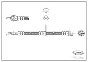 Jarruletku, Etuakseli, oikea, Oikea, TOYOTA YARIS, YARIS VERSO, 9094702C31, 9094702D76