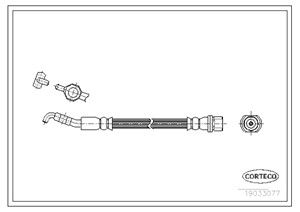 Jarruletku, Taka-akseli, TOYOTA COROLLA, COROLLA Verso, 9094702C50