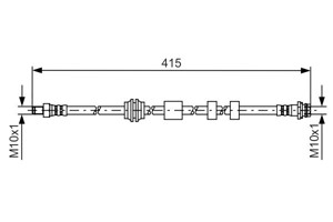 Jarruletku, etuakseli molemminpuoleinen, FORD,VOLVO, 1379911, 1460248, 1520319, 1671020, 6G91 2078 AB, 6G91 2078 AC, 6G91 2078-AD