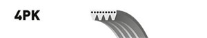 Moniurahihna, CHEVROLET,DAEWOO,FORD,JAGUAR,NISSAN,RENAULT, 1120199, 11720-16E01, 25183063, 279023126312, 56992-PV0-003, 56992-PV0-004, 7