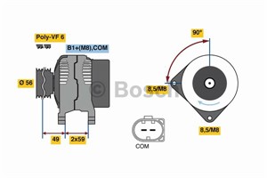 Laturi, AUDI,SEAT,SKODA,VW, 03L 903 023 A, 03L 903 023 X, 03L 903 023, 03L 906 023
