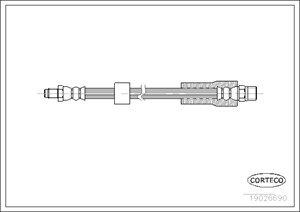 Jarruletku, Taka-akseli, Takana, Pyörän puoli, BMW 5 Touring [E39], 7 [E38], 34301163080, 34301165075, 34301166248, 34321164002
