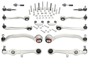 Tukivarsisarja, pyörien tuenta, Etuakseli, AUDI A4 B5, A4 B5 Avant, A6 C5, A6 C5 Avant, SKODA SUPERB I, VW PASSAT B5, PASSAT B5 Variant,