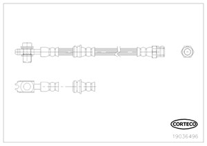 Jarruletku, Etuakseli, etuakseli molemminpuoleinen, Molemminpuolin, AUDI Q3, VW TIGUAN, 5N0611701