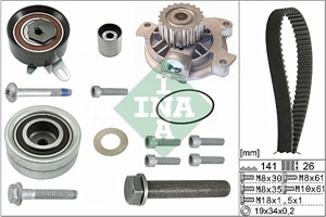 Vesipumppu + jakohihnasarja, VW CRAFTER 30-35 Buss, CRAFTER 30-50 Flak/chassi, CRAFTER 30-50 Skåp, 036 109 244 K, 036109244K, 038 109 24