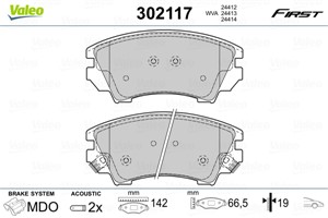 Jarrupalasarja, levyjarru, Etuakseli, CHEVROLET,OPEL,SAAB,VAUXHALL, 13237751, 1605232, 1605434, 22959104, 92230269, 95514526, 95516195,