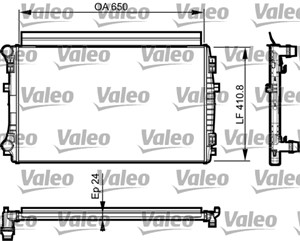 Jäähdytin, moottorinjäähdytys, AUDI,SEAT,SKODA,VW, 5Q0121251EM, 5Q0121251ER, 5Q0121251GD, 5Q0121251GK, 5Q0121251GQ