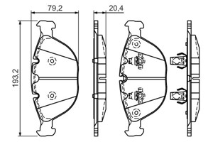 Jarrupalasarja, levyjarru, Etuakseli, BMW X5 [E53], 34 11 2 180 420, 34 11 6 756 350, 34 11 6 761 282