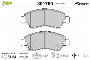 Jarrupalasarja, levyjarru, Etuakseli, HONDA, 45022S04505, 45022-S04-505, 45022S04E50, 45022-S04-E50, 45022S04G00, 45022-S04-G00, 45022S0