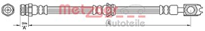 Jarruletku, Eteen, oikea, Eteen, vasen, Etuakseli, oikea, Etuakseli, vasen, AUDI Q3, VW TIGUAN, 5N0 611 701, 5N0 611 701A