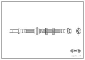 Jarruletku, Etuakseli, FORD COUGAR, MONDEO I, MONDEO II, MONDEO Sedan I, MONDEO Sedan II, MONDEO Turnier I, MONDEO Turnier II, 1071938,